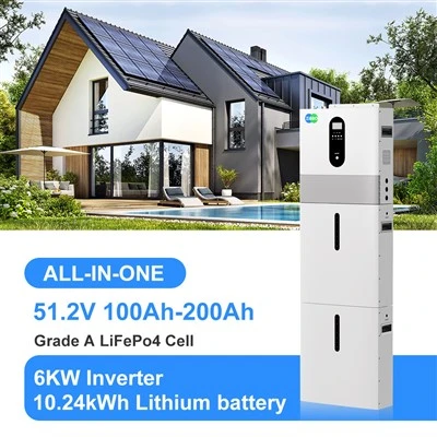 Gwrthdröydd Solar All-in-One 6KW + 10 batri lithiwm kWh